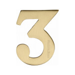 M Marcus Heritage Brass Numeral 3 - 51mm Self Adhesive